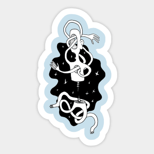 tangled legs Sticker